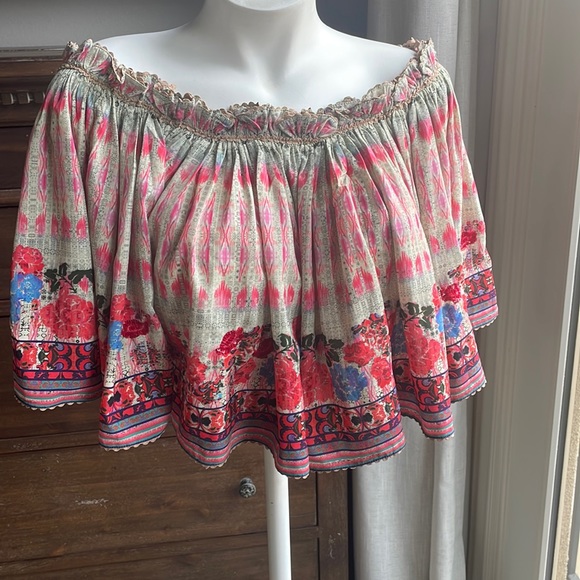 Anthropologie off the shoulder crop top - Picture 3 of 9